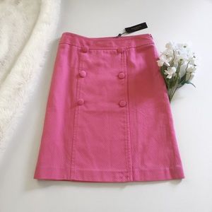 NWT Talbots Women’s Pink Button Skirt